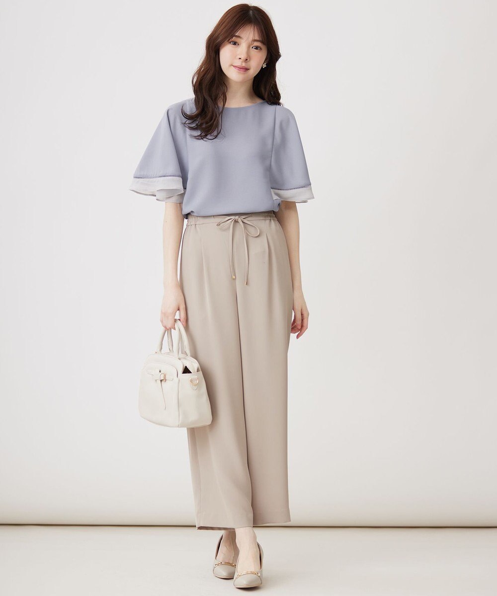 ANY SIS S 【洗える】フレアスリーブ ブラウス 