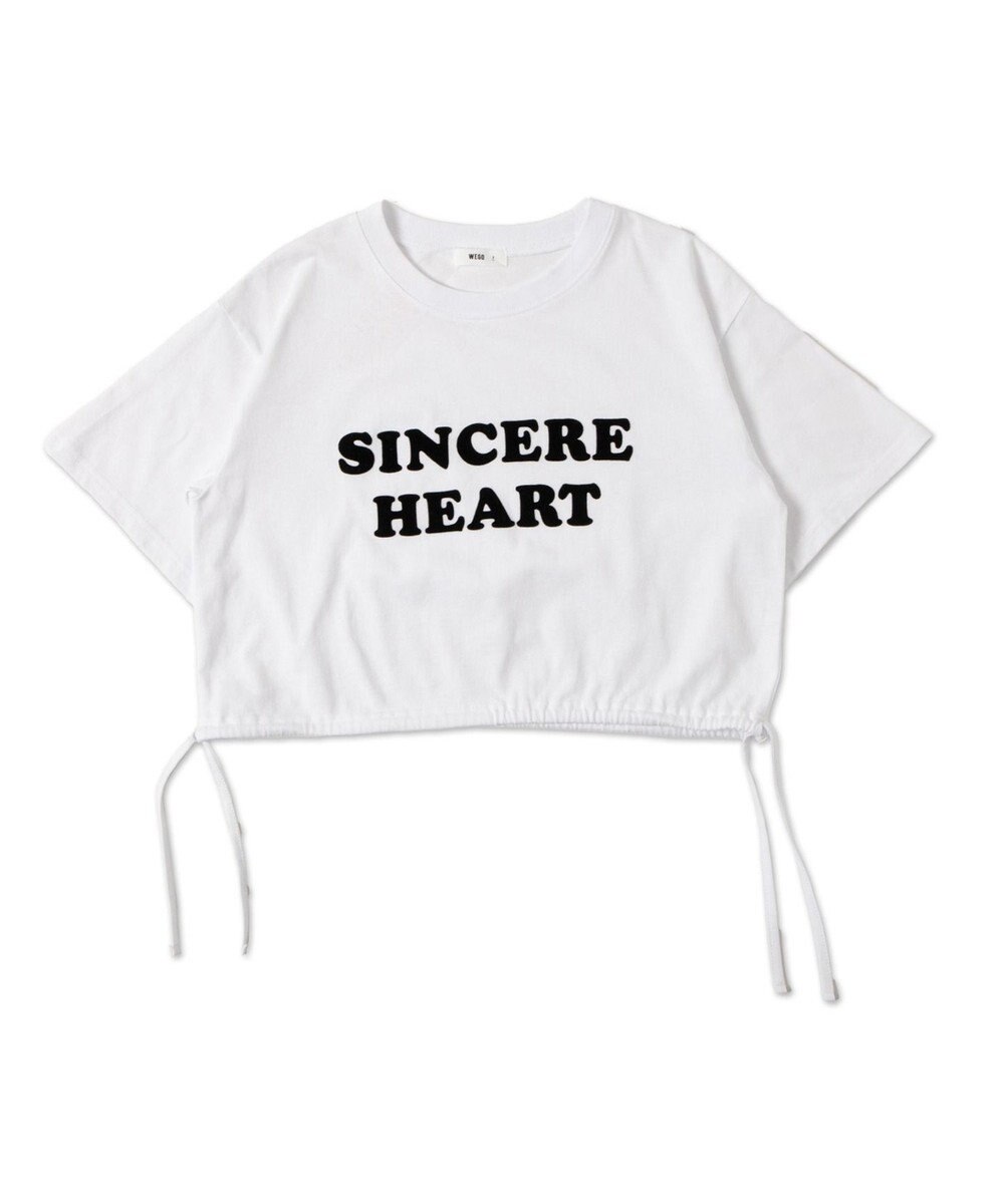 WEGO リボンデザイングラフィックショートT 