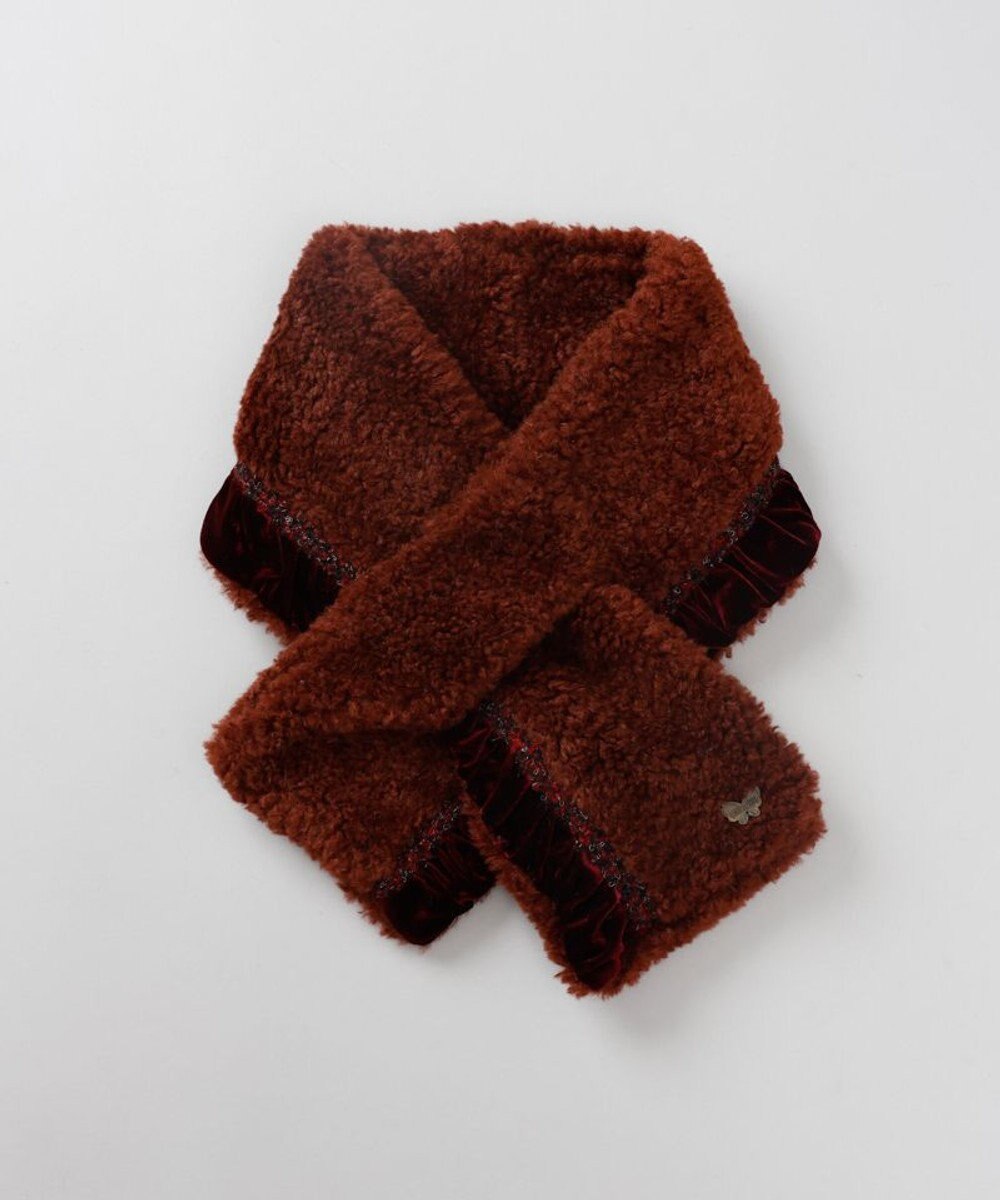 AURORA 【 ANNA SUI（アナ スイ）】エコファー差込みマフラー(WASH) 