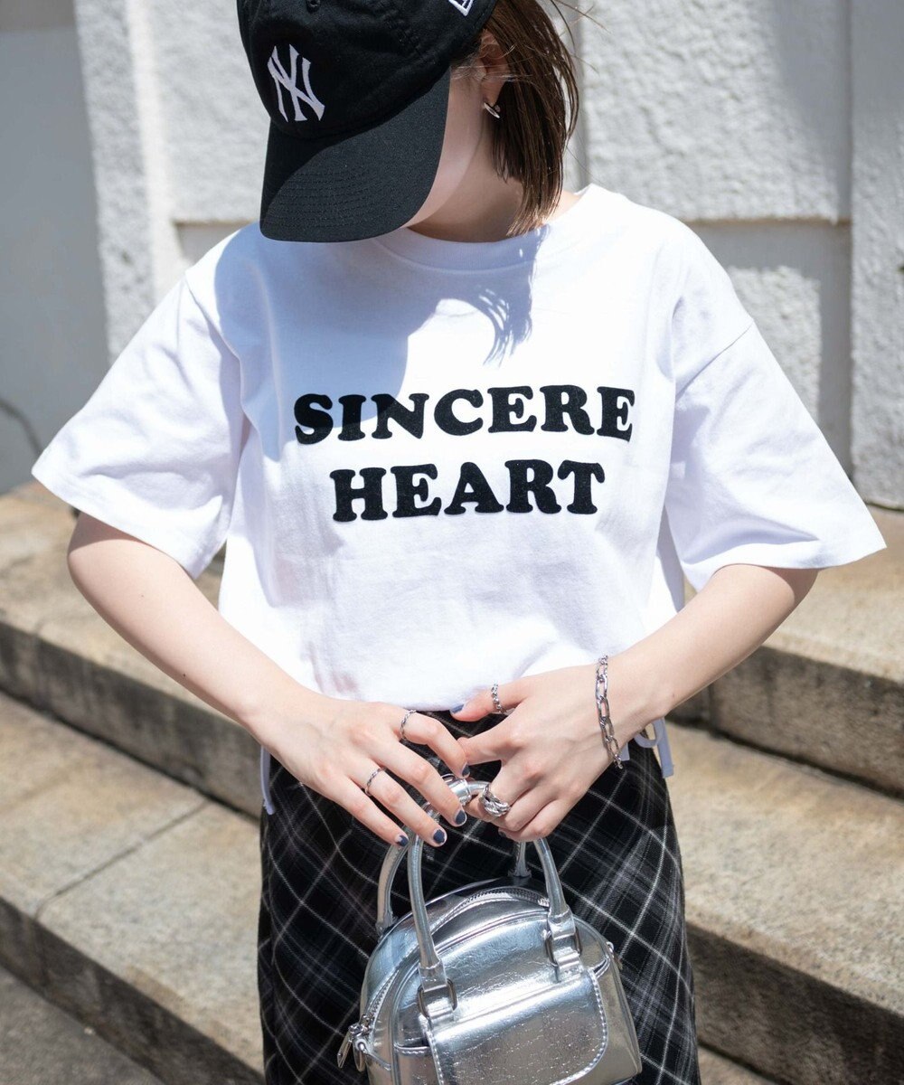 WEGO リボンデザイングラフィックショートT 