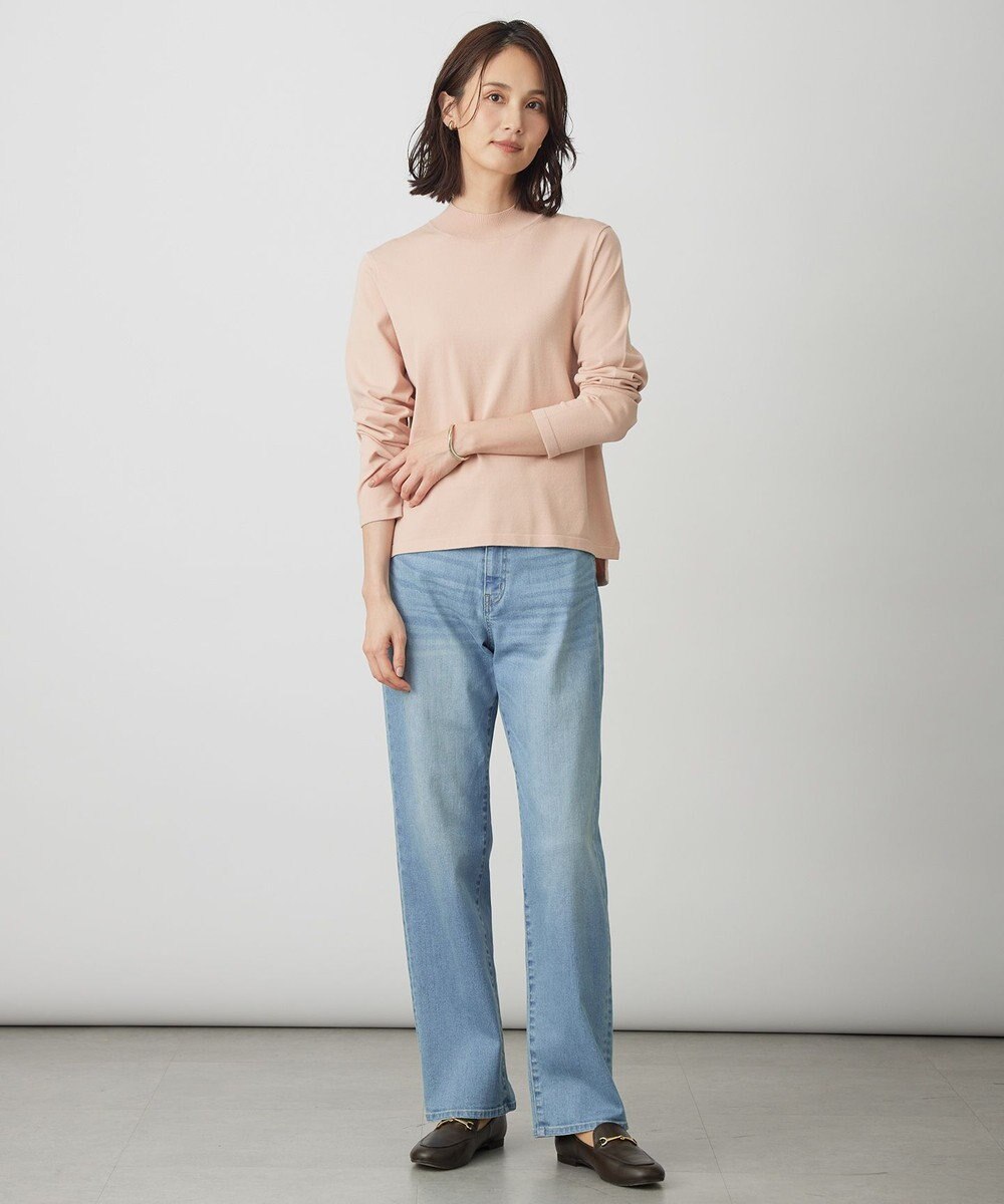 J.PRESS LADIES L 【洗える】BASIC STRETCH DENIM ボーイフィット デニム 
