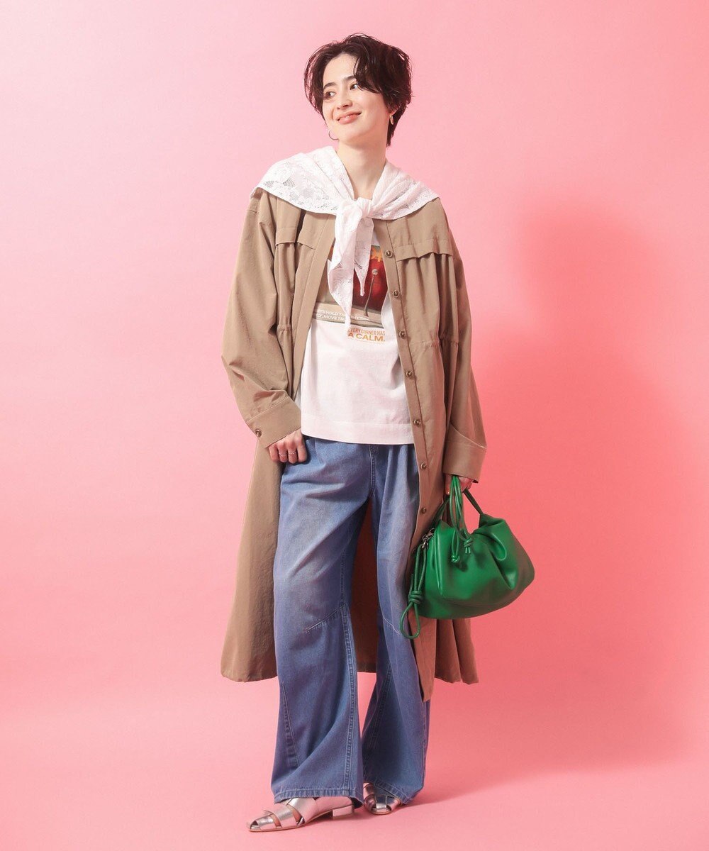 Green Parks ウエストタックコクーンデニムパンツ 