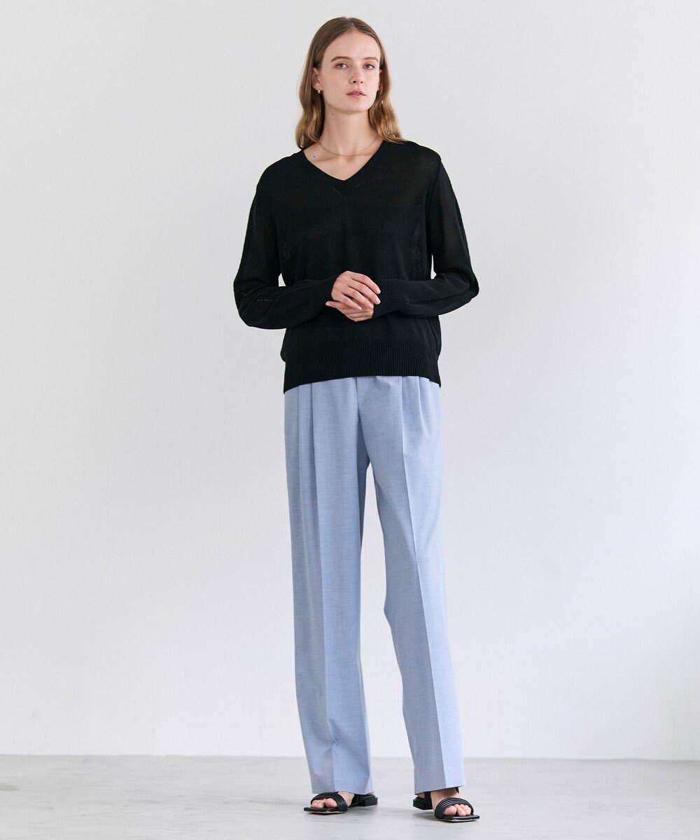 BEIGE， APOPHY / ステッチディテールイージータックパンツ 