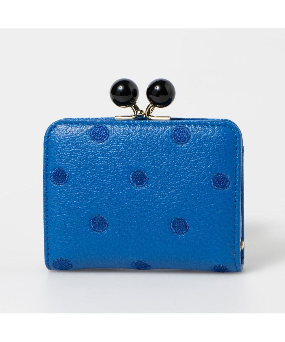 UNBILLION ペルケ perche / アクリル玉ドット刺繍・ジャバラカードウォレット 
