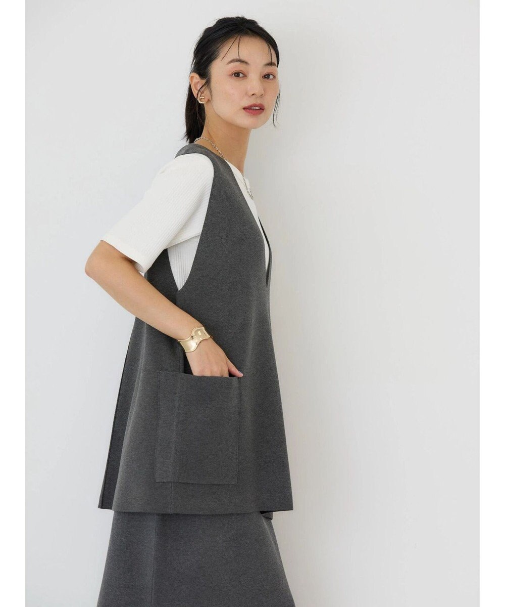 AMERICAN HOLIC ＶネックＷポケットニットベスト 