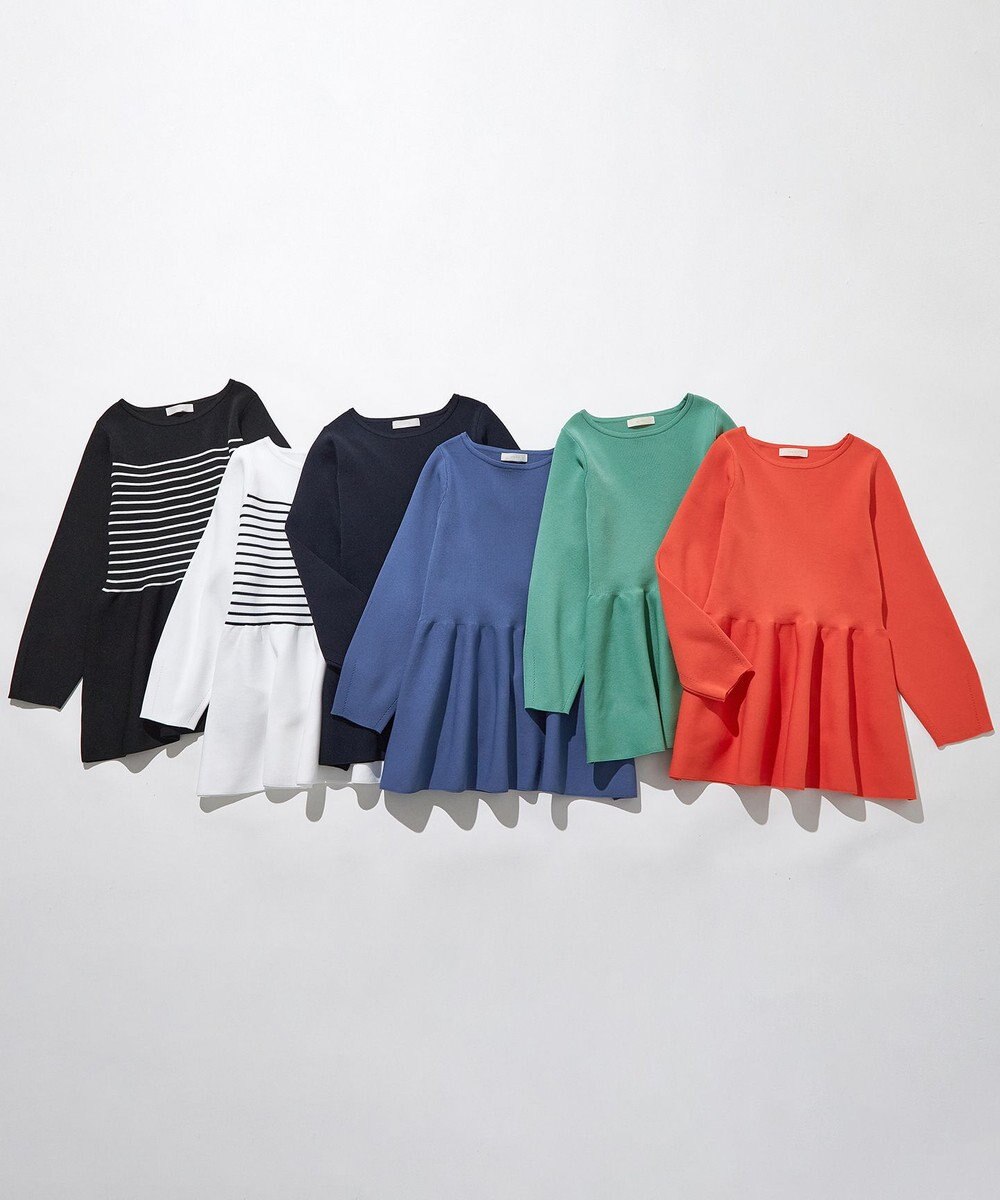 ANY SIS 【洗える】スポンディッシュペプラム ニット 