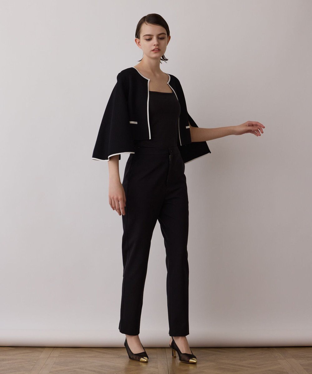 GRACE CONTINENTAL ストレッチテーパードパンツ 