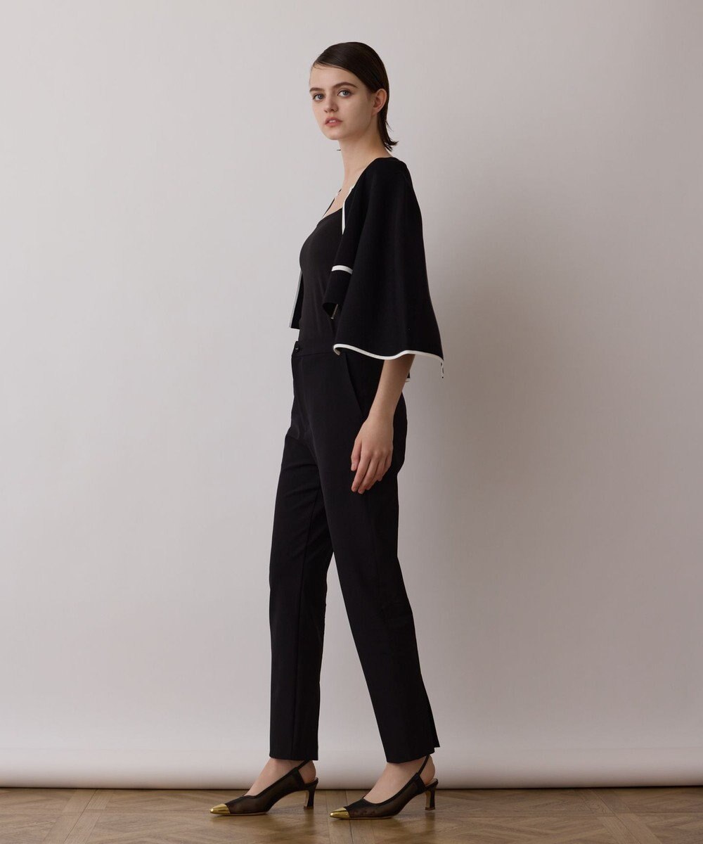 GRACE CONTINENTAL ストレッチテーパードパンツ 