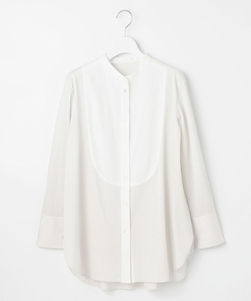 自由区 【洗える】ストレッチシャーティング ブザムシャツ 