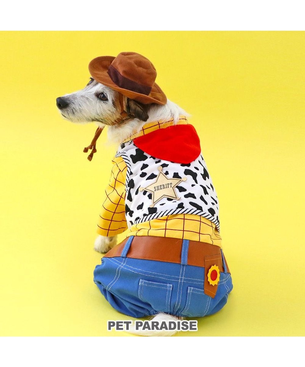 PET PARADISE ディズニー トイストーリー なりきりウッディ 小型犬 白~オフホワイト