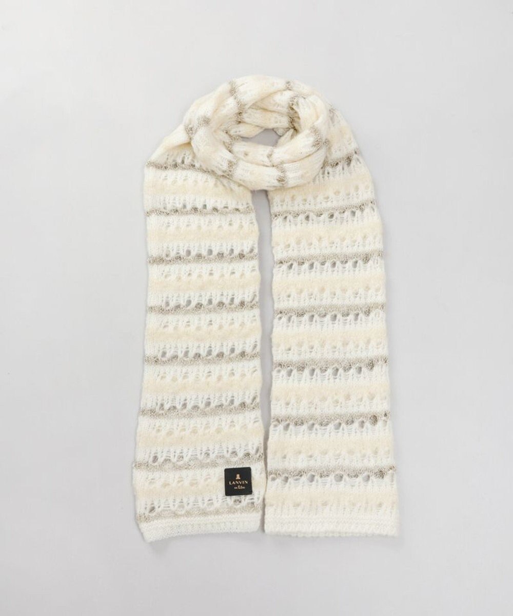 AURORA 【 LANVIN en Bleu （ランバン オン ブルー）】ニットプチマフラー 