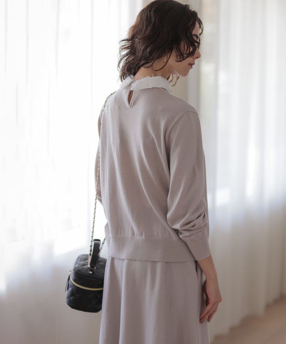 組曲 S 襟付きニットアップ 