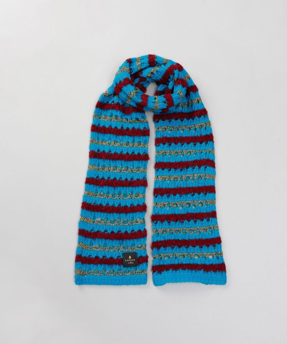 AURORA 【 LANVIN en Bleu （ランバン オン ブルー）】ニットプチマフラー 