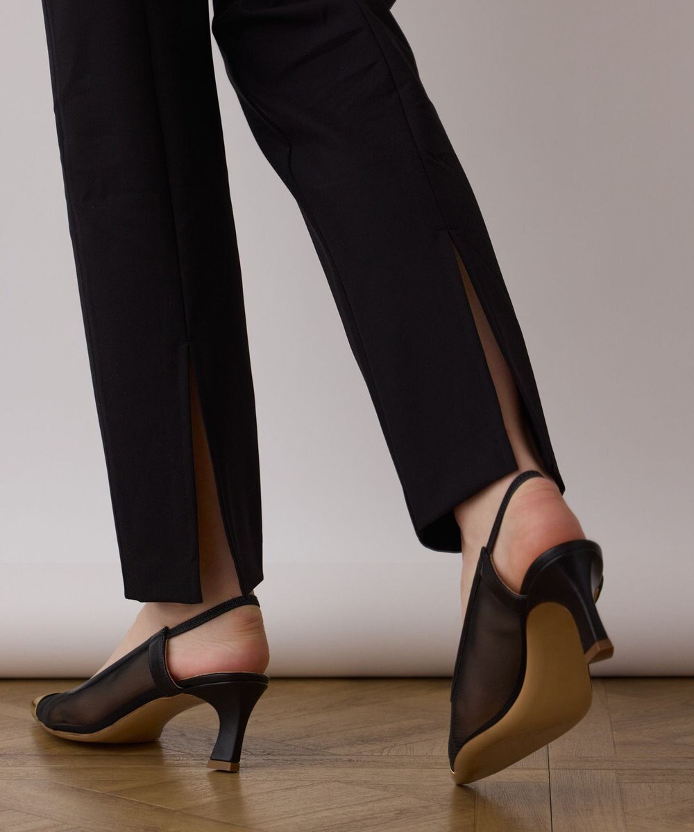 GRACE CONTINENTAL ストレッチテーパードパンツ 