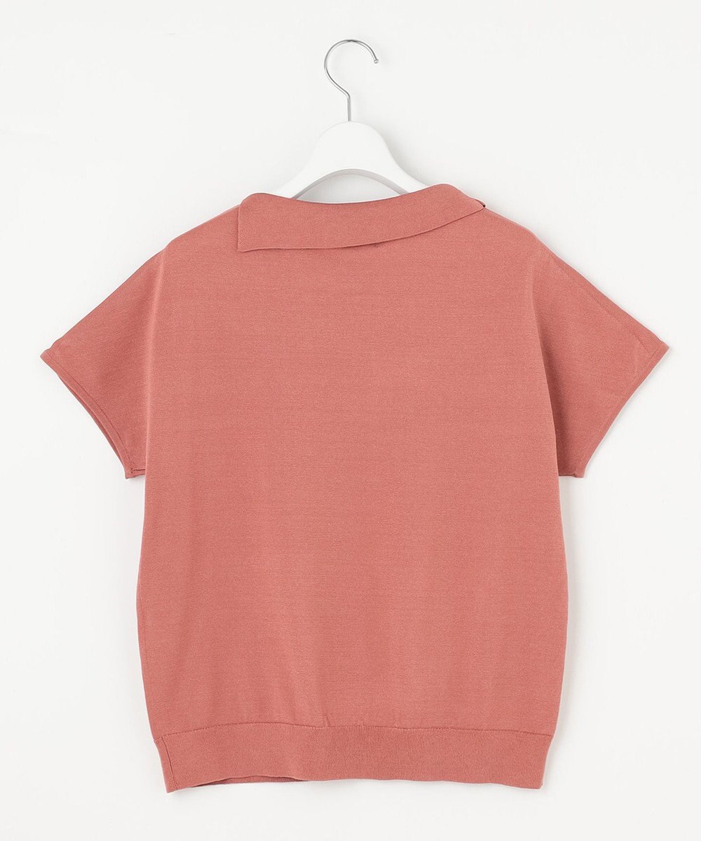 J.PRESS LADIES 【洗える・抗菌防臭】COTTON POLYESTER 襟付き ニット 