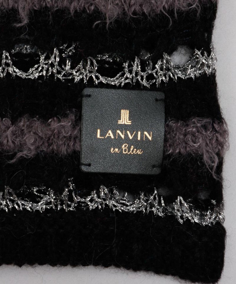AURORA 【 LANVIN en Bleu （ランバン オン ブルー）】ニットプチマフラー 
