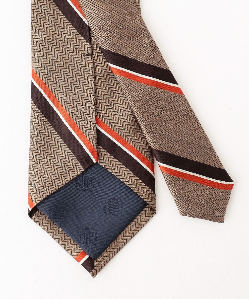 J.PRESS MEN 【J.PRESS SPUN SILK COLLECTION】レジメンタルネクタイ 