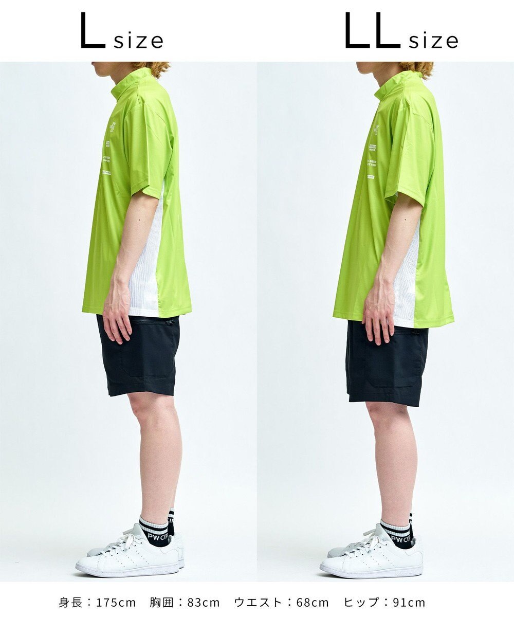 PW CIRCULUS 【MEN】メッシュコンビ モックネック ゴルフ 