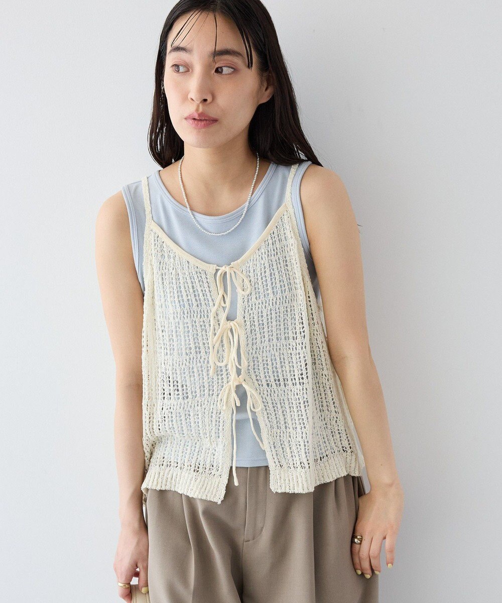 CRAFT STANDARD BOUTIQUE ノットヤーン透かしビスチェ 