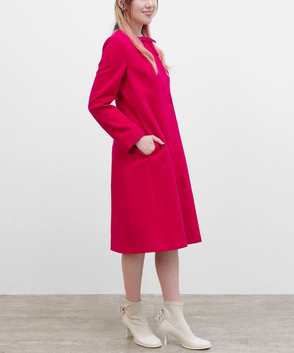 TOCCA 【WEB限定カラー有り】【消臭】MILKY PUFF リボンウールコート 