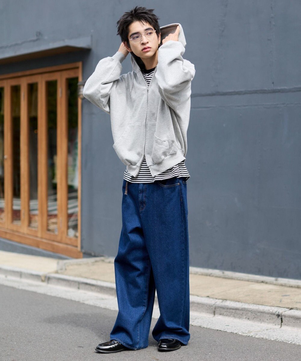 WEGO 【ユニセックス着用ITEM/MLサイズ展開】バルーンBIGダブルZIPパーカー 