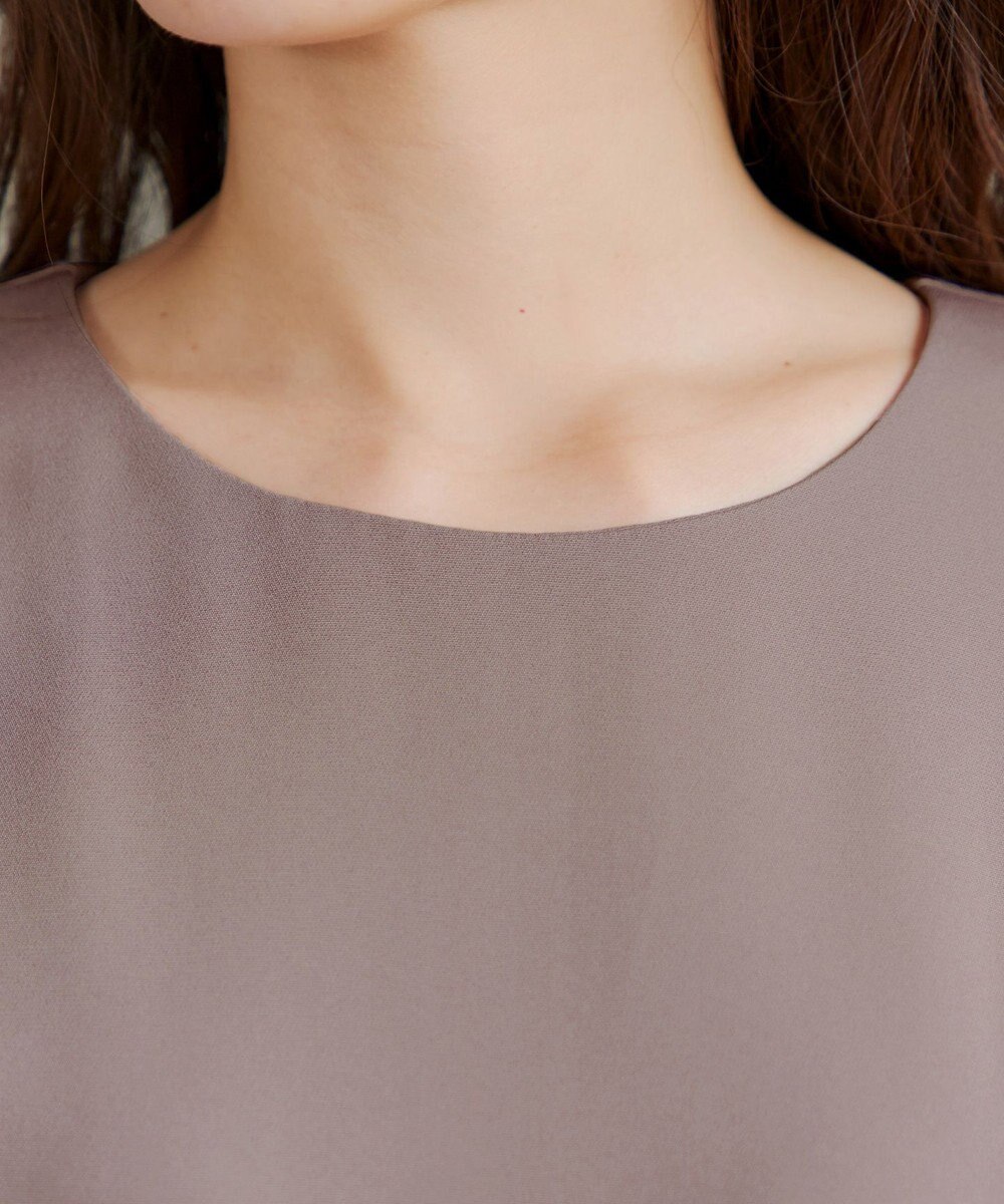 Tiaclasse L 【セレモニー・新色追加】アシメリボンベルトフレアワンピース 