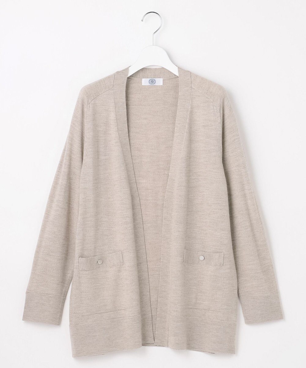 J.PRESS LADIES L KNIT BASIC ロング カーディガン 