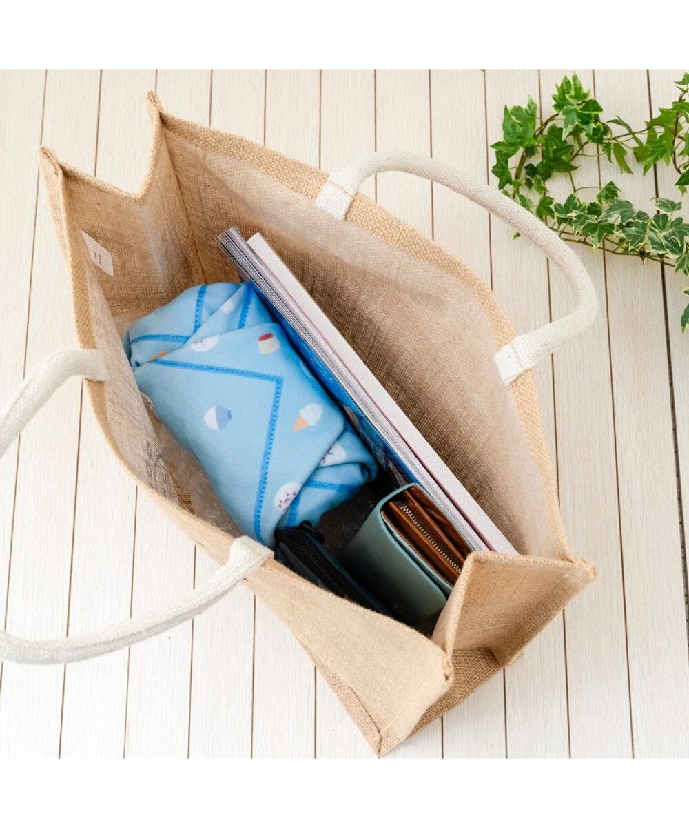 Mother garden しろたん ジュートトート 《おでかけ》 L 