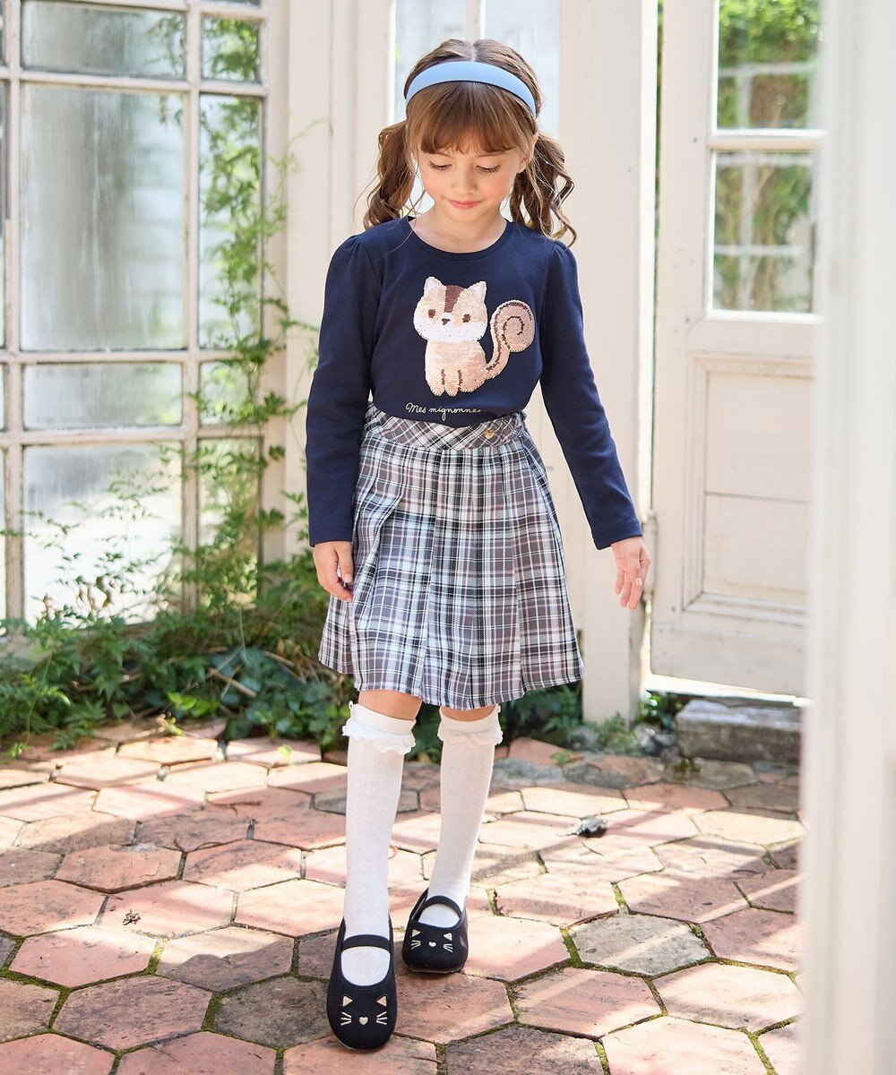 ANY KIDS ミラクルスパンコール長袖Tシャツ 