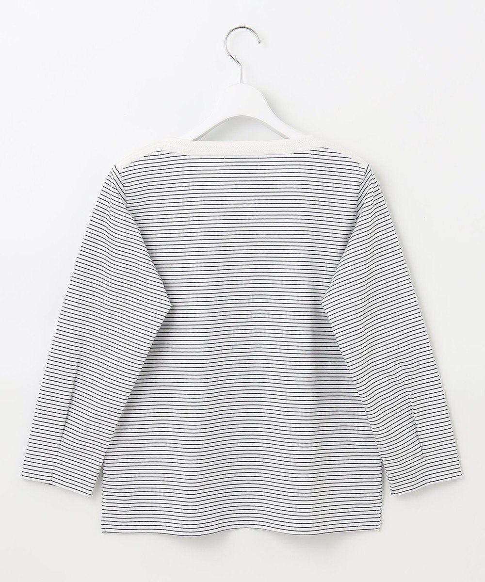 J.PRESS LADIES ニットパーツジャージー ボーダー カットソー 