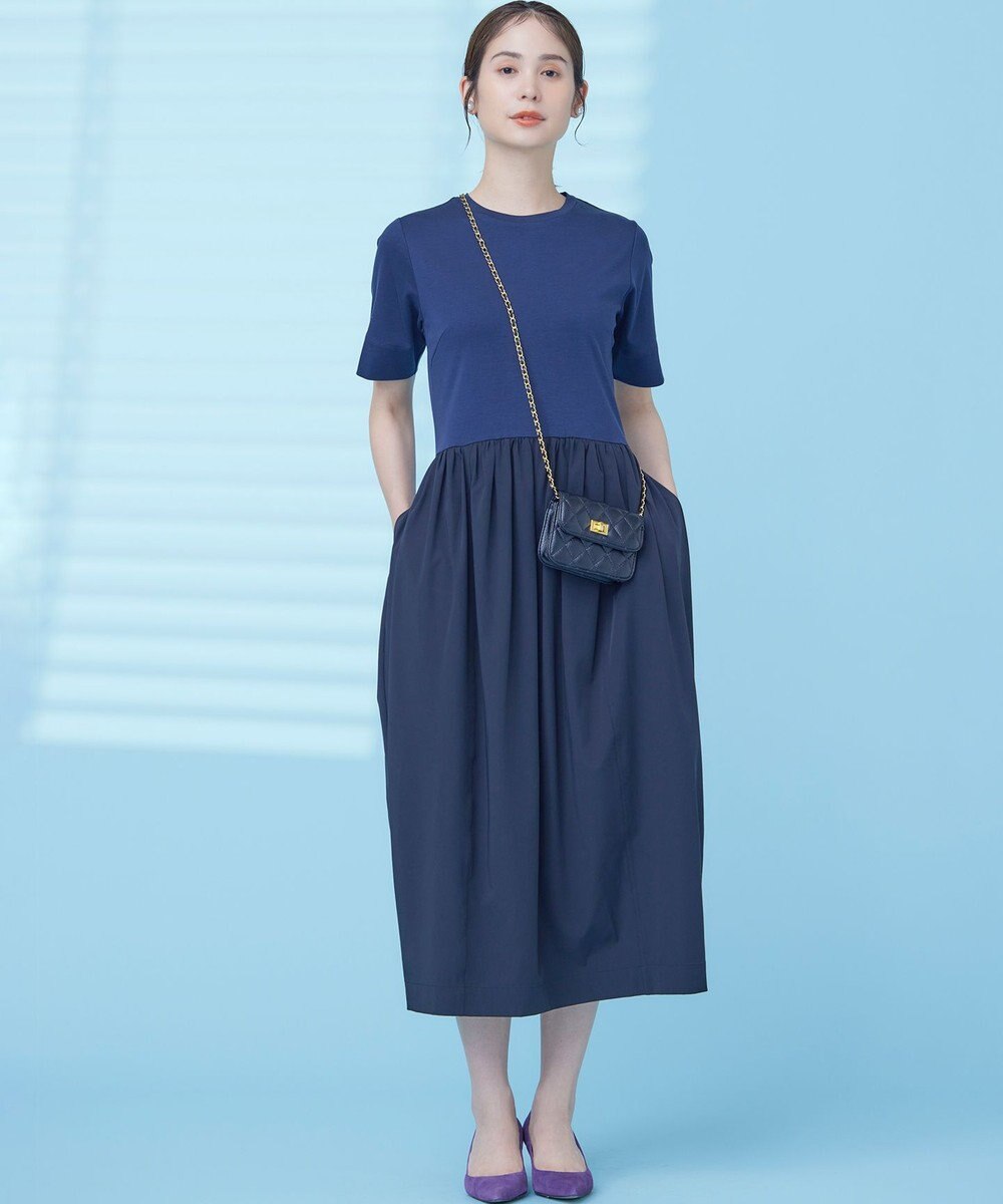 組曲 【WEB限定】コンビネーションコクーンワンピース 