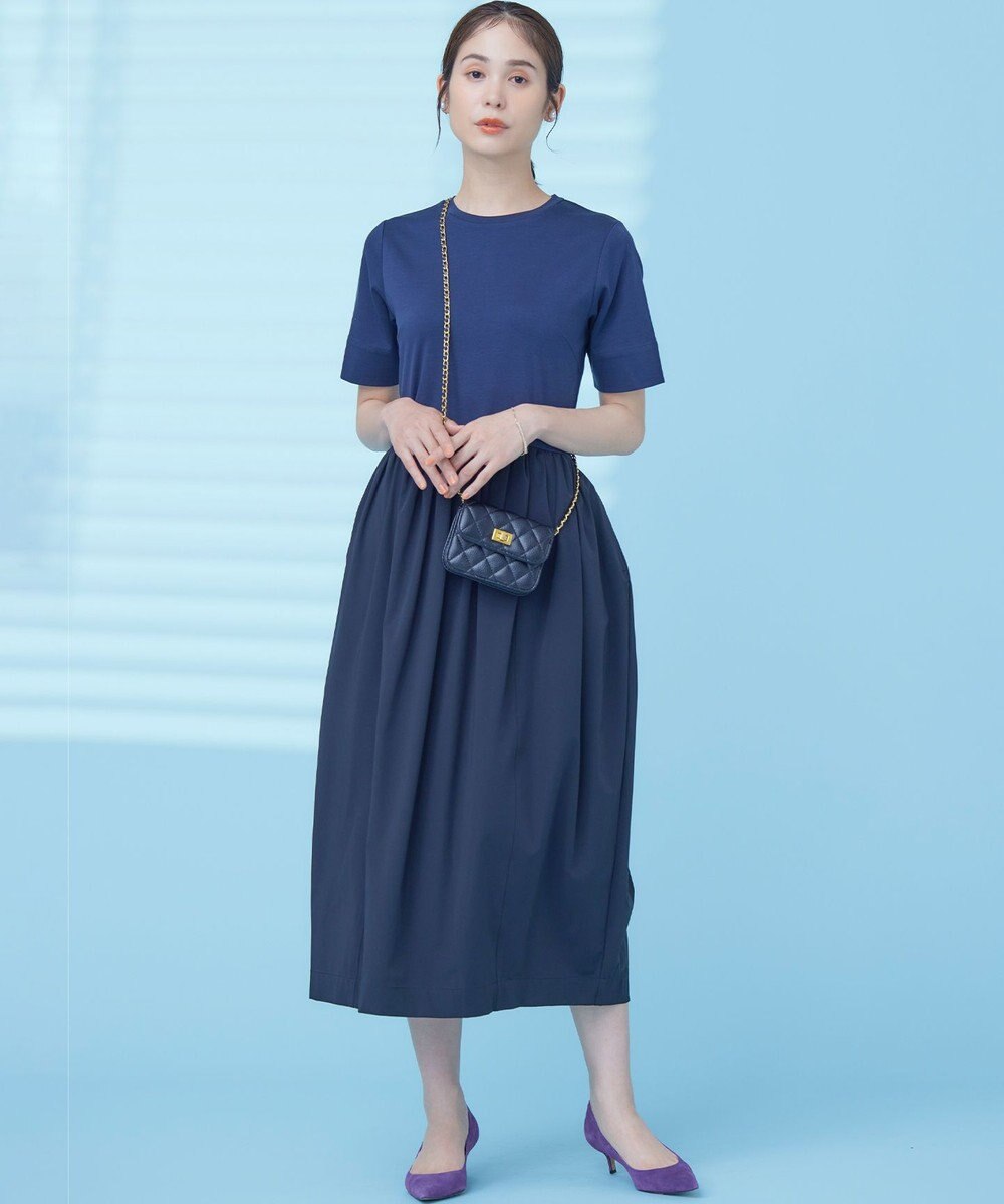 組曲 【WEB限定】コンビネーションコクーンワンピース 