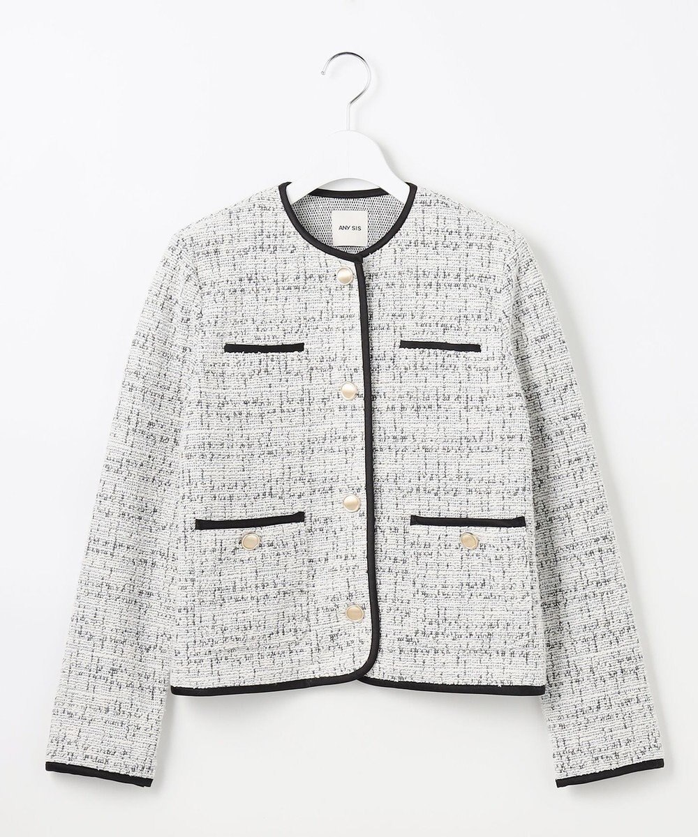 ANY SIS ネップツイード ジャケット 