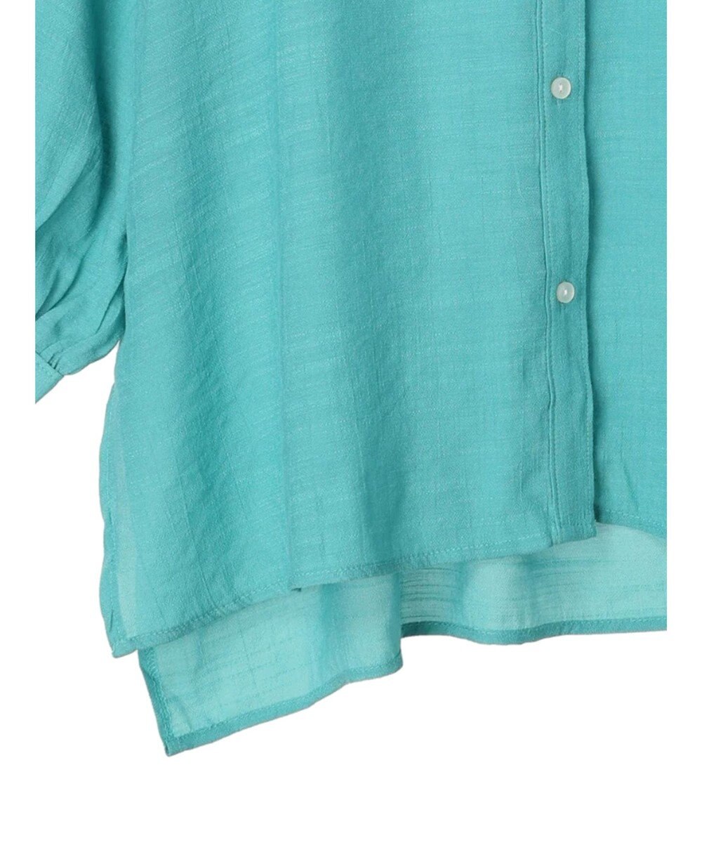 Green Parks ジャガードシアーシャツ 