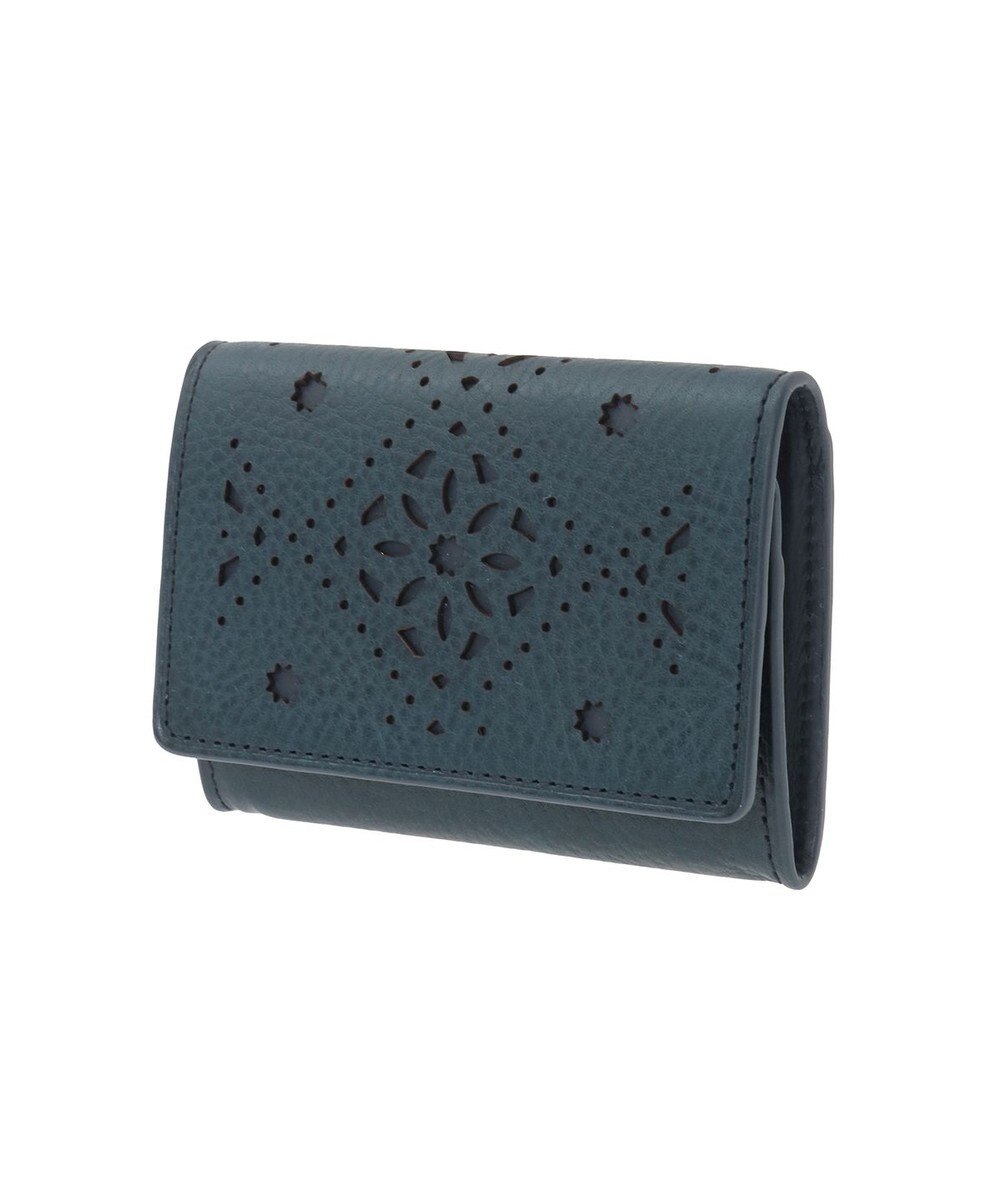 genten アーガイルカットワーク 小銭入れ 