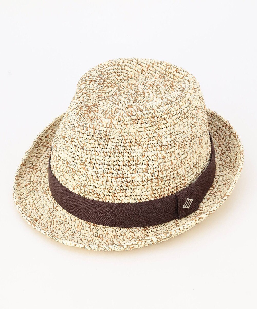JOSEPH ABBOUD 【サイズ調整可】ラフィアメランジ ハット 