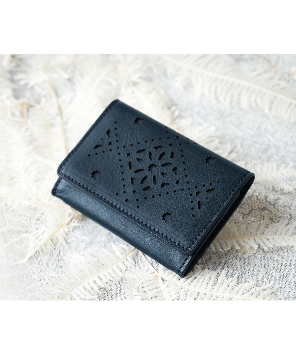 genten アーガイルカットワーク 小銭入れ 