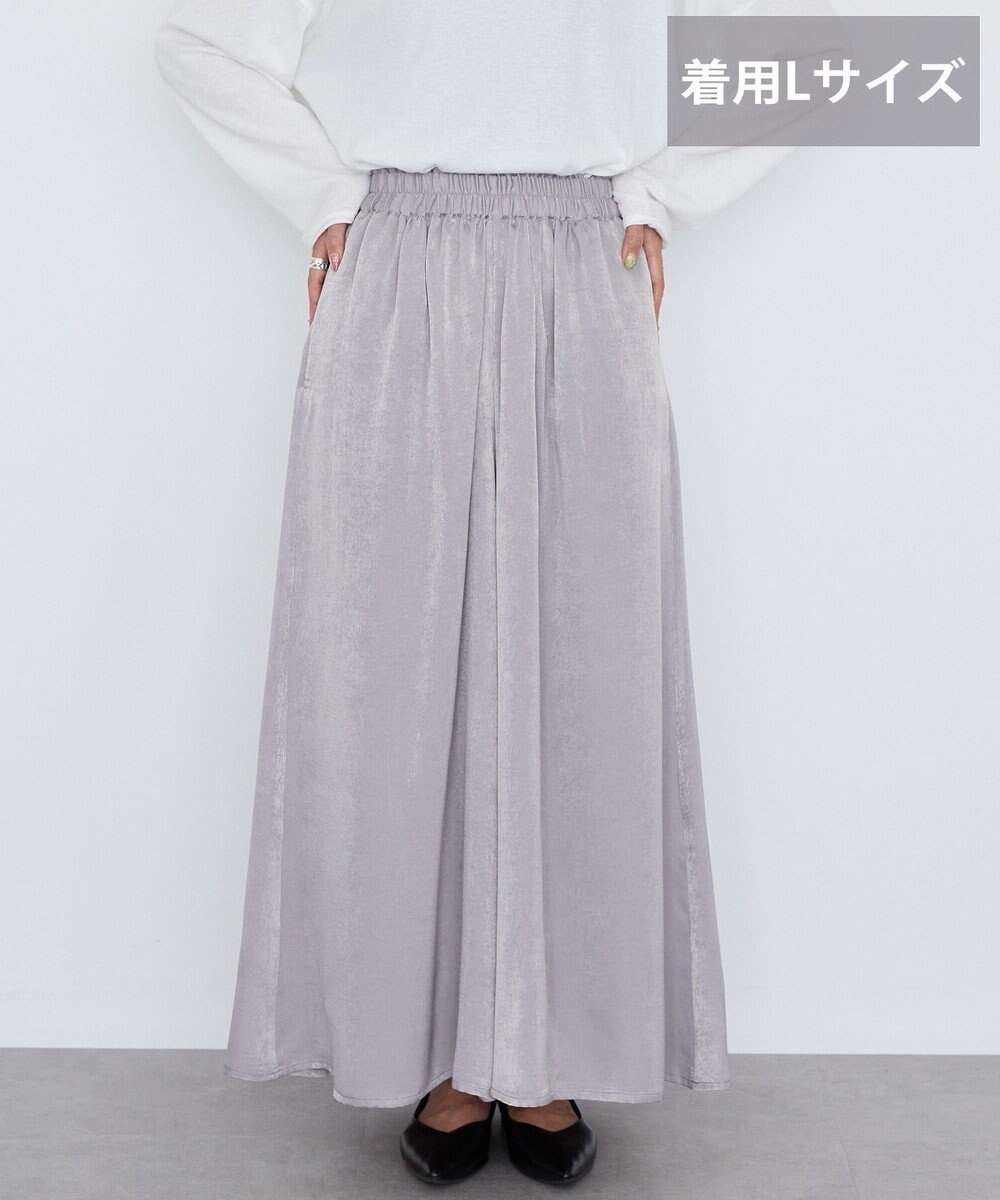 AMERICAN HOLIC 【選べる丈2サイズ】マットサテンスカーチョ 