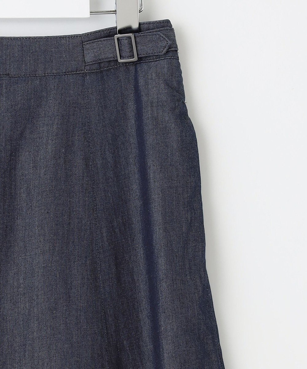 J.PRESS LADIES 【洗える】ライトデニム フレアー スカート 