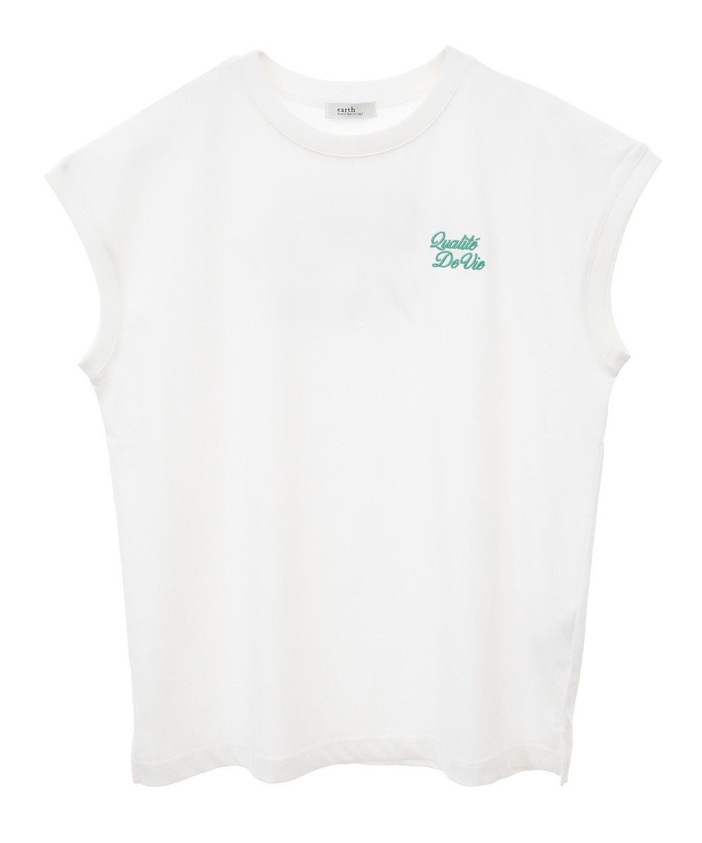 earth music&ecology 【接触冷感/洗濯機可】Ｑｕａｌｉｔｅ　Ｄｅ　ＶｉｅフレンチＴ 