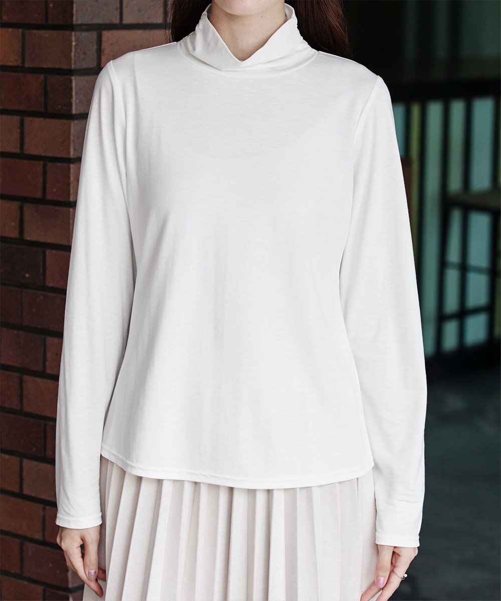 Tiaclasse 【安田美沙子さん着用・選べる4type】ハイネックカットソートップス 