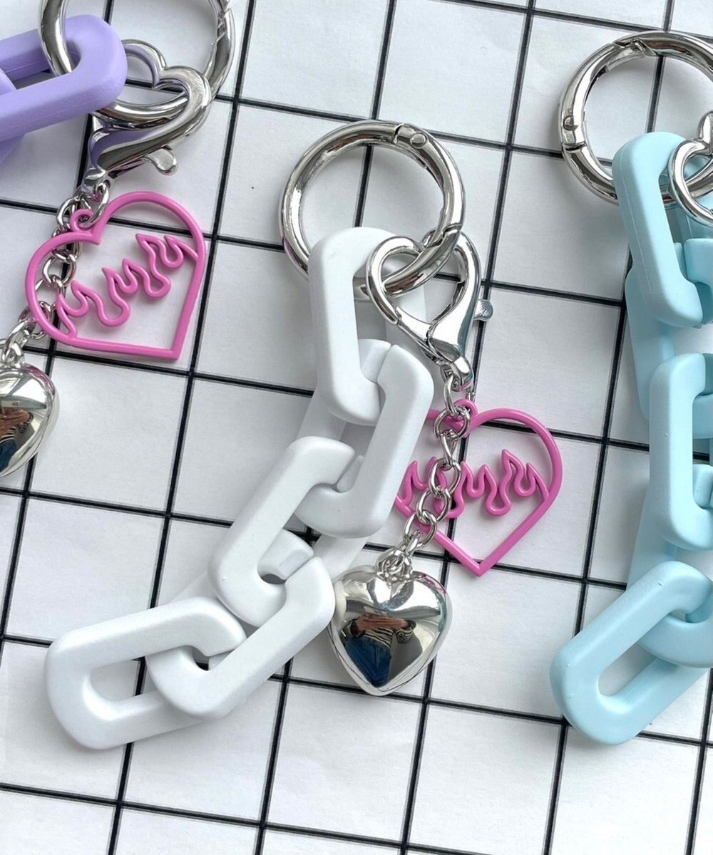 WEGO ハートチェーンキーホルダー 