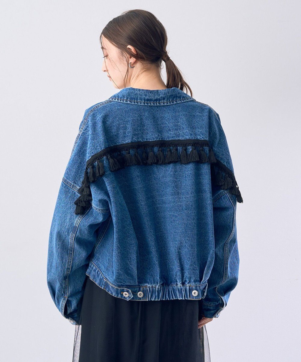YECCA VECCA フリンジデニムジャケット 