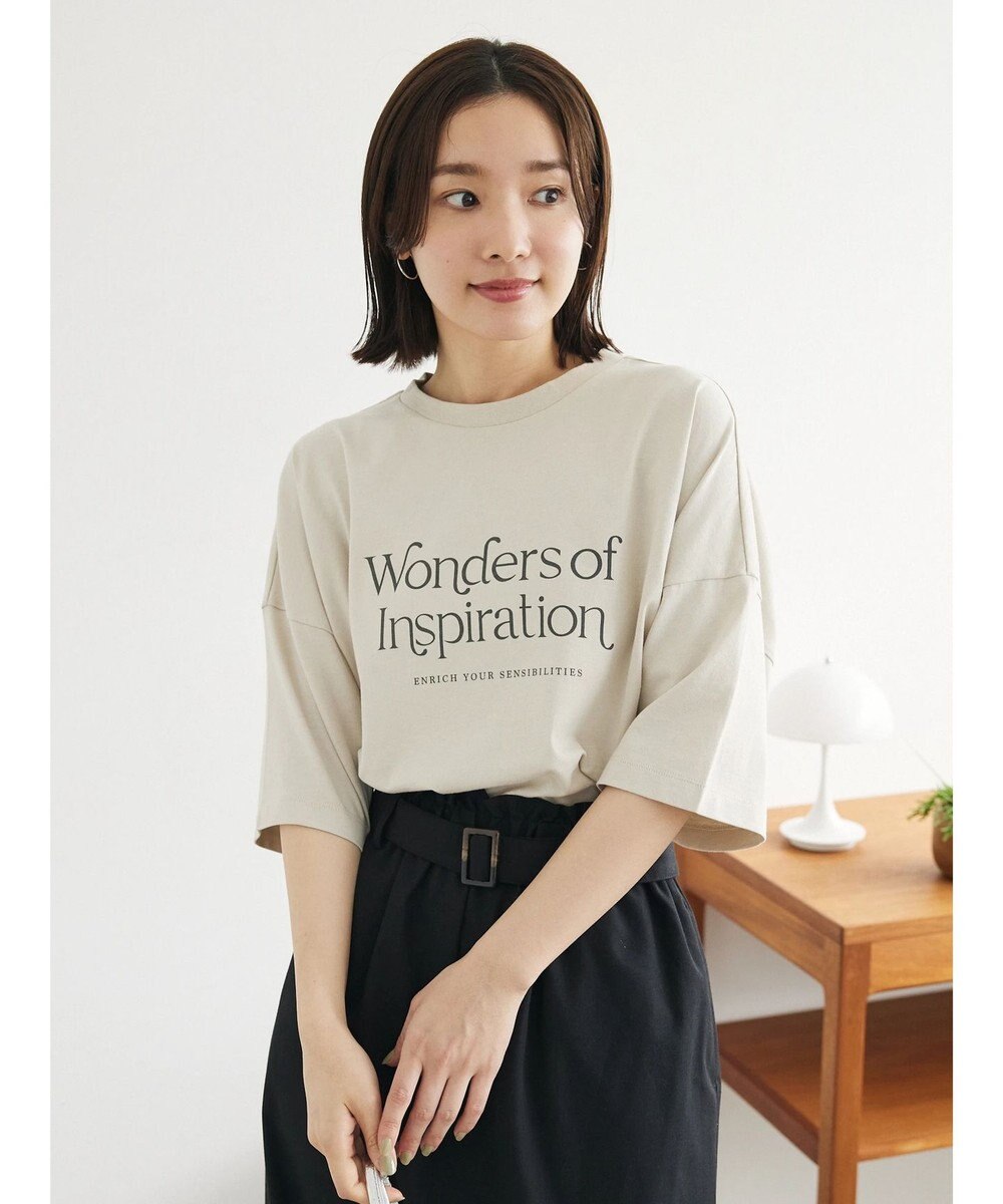 Green Parks シンプルフェミニンロゴチュニック 