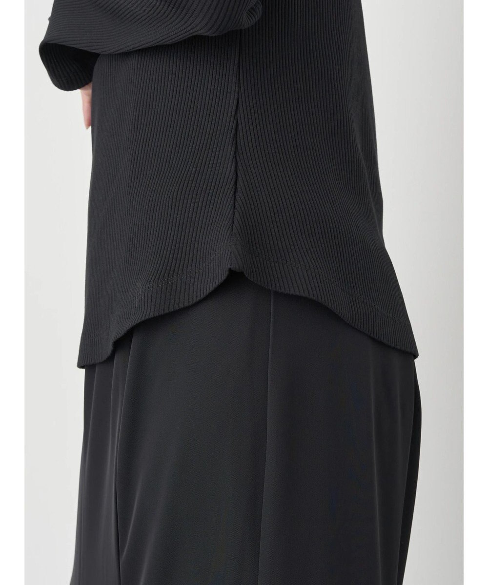 earth music&ecology パールヘンリーリブプルオーバー 