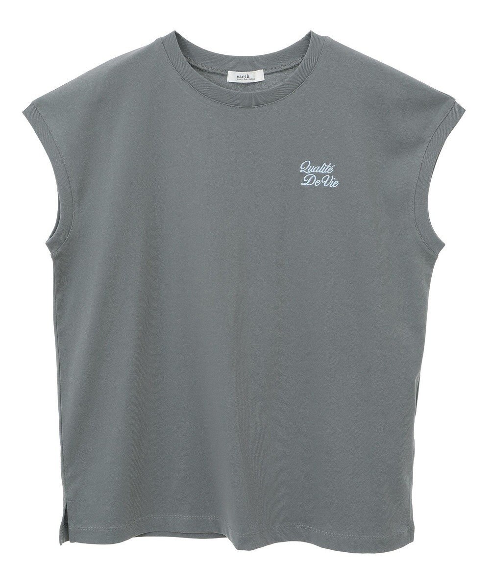 earth music&ecology 【接触冷感/洗濯機可】Ｑｕａｌｉｔｅ　Ｄｅ　ＶｉｅフレンチＴ 