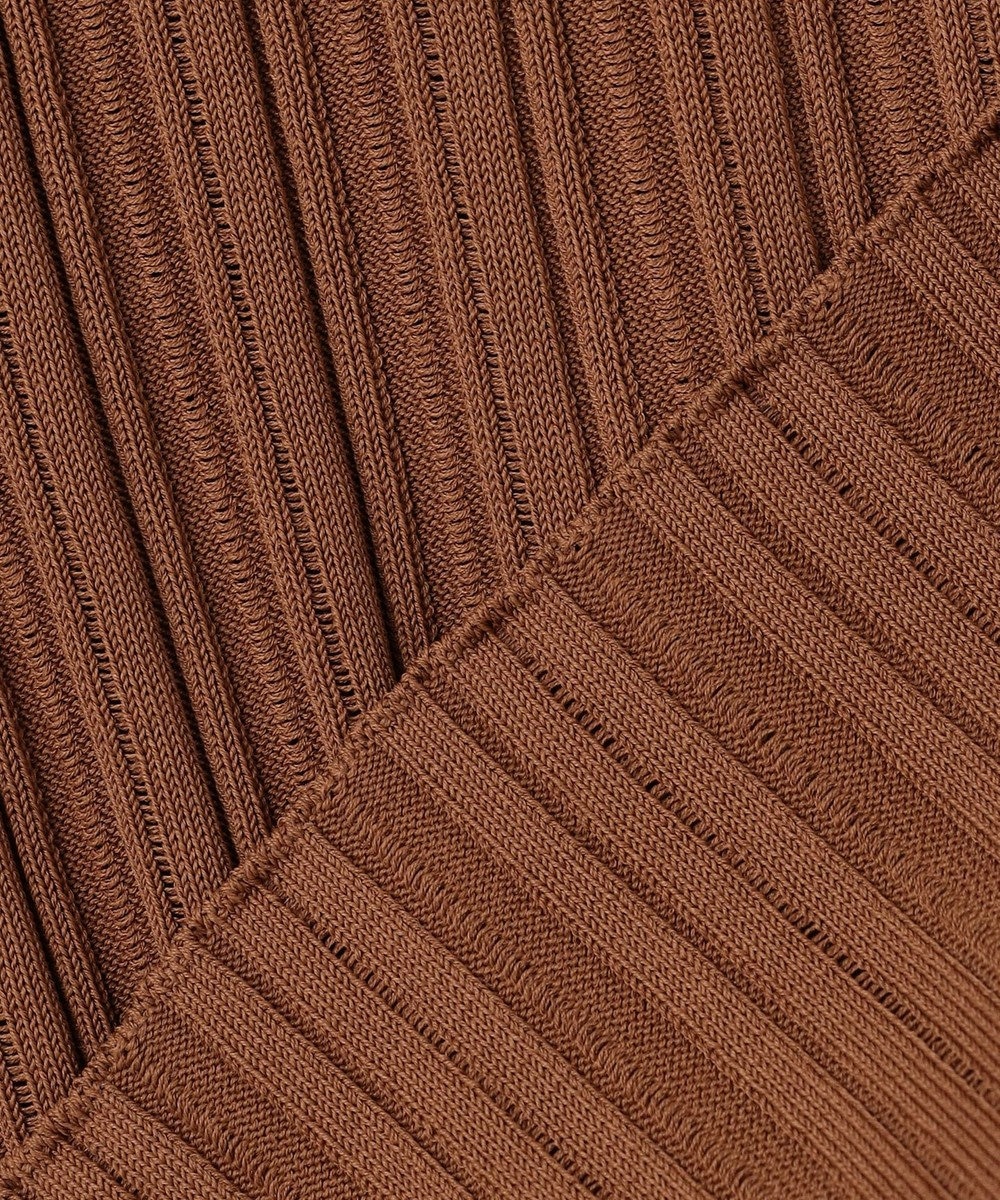 BEIGE， LABRADO / ランダムリブ Uネックニット 