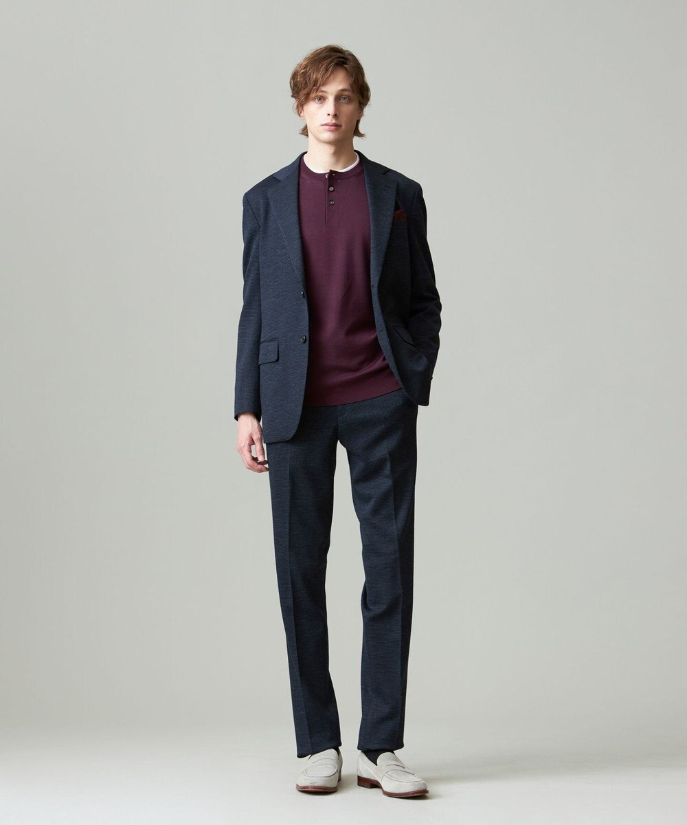 J.PRESS MEN オメガツイスト ヘンリーネックニット 