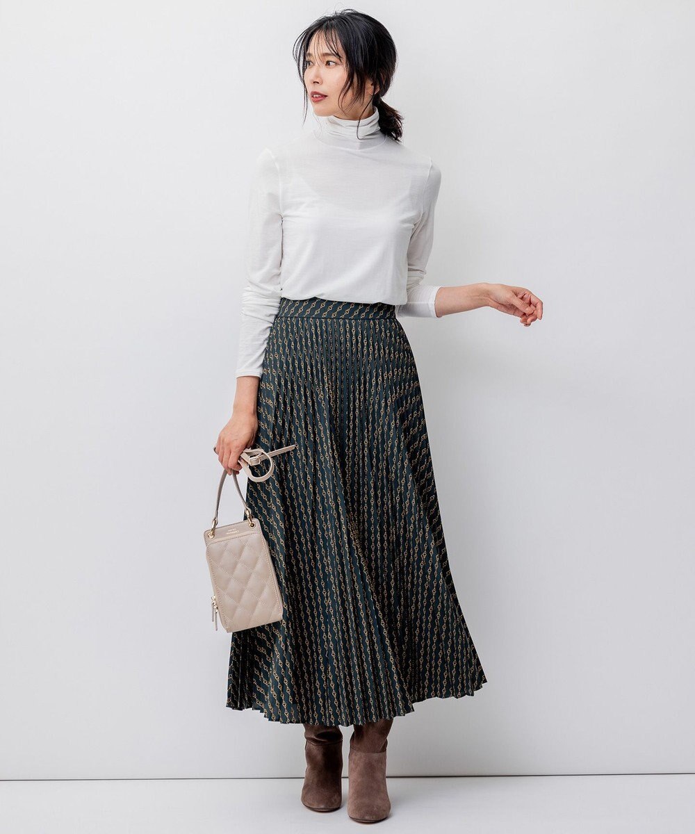 23区 【洗える】Ratti チェーンモチーフ プリーツスカート 