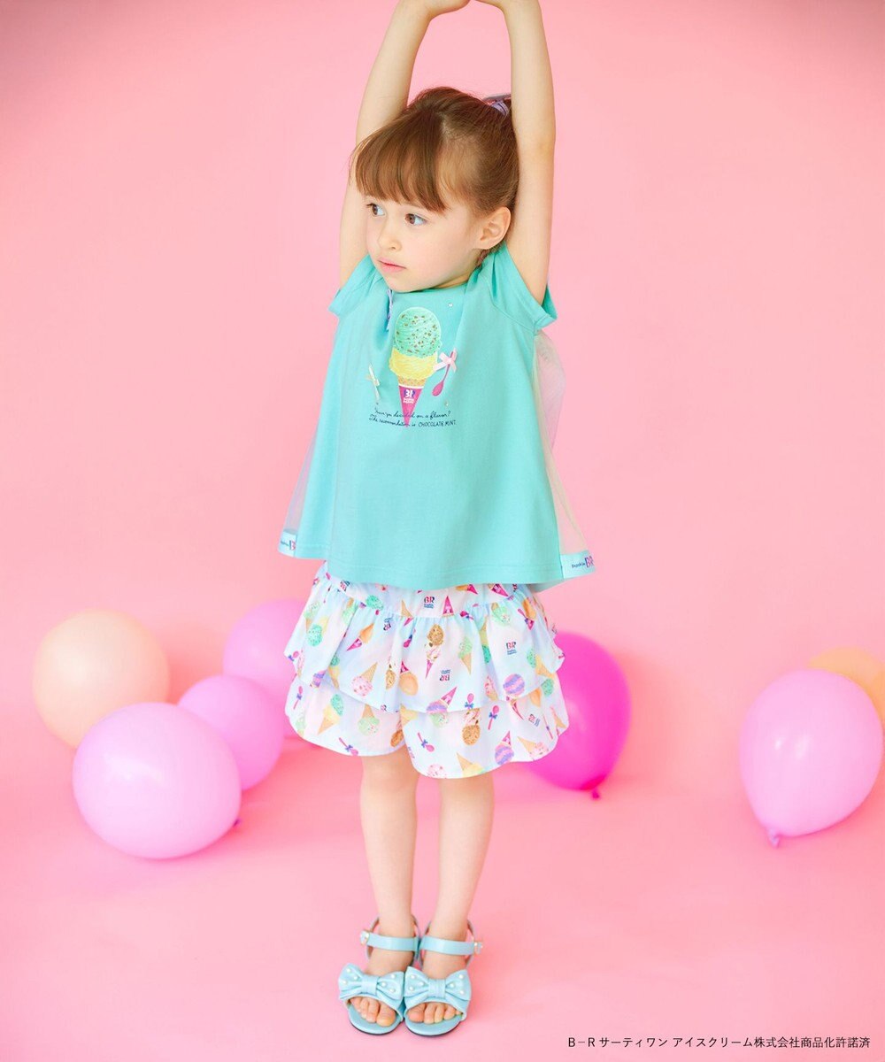 ANY KIDS 【any FAM×サーティワン アイスクリーム】うしろひらひらTシャツ 